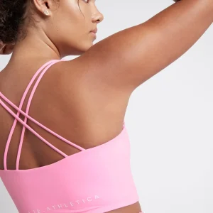 Best Sale Aje ATHLETICA Cross Back Crop Top 312 Dahlia Pink