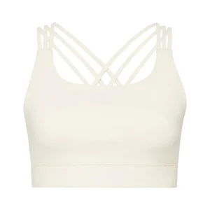 Online Aje ATHLETICA Cross Back Sports Bra 323 Light Ivory/Gold