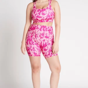 Online Aje ATHLETICA Cross Back Sports Bra 323 Painterly Pink