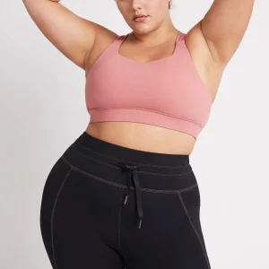 Clearance Aje ATHLETICA Cross Back Sports Bra 323 Rose Pink/Rose Quartz