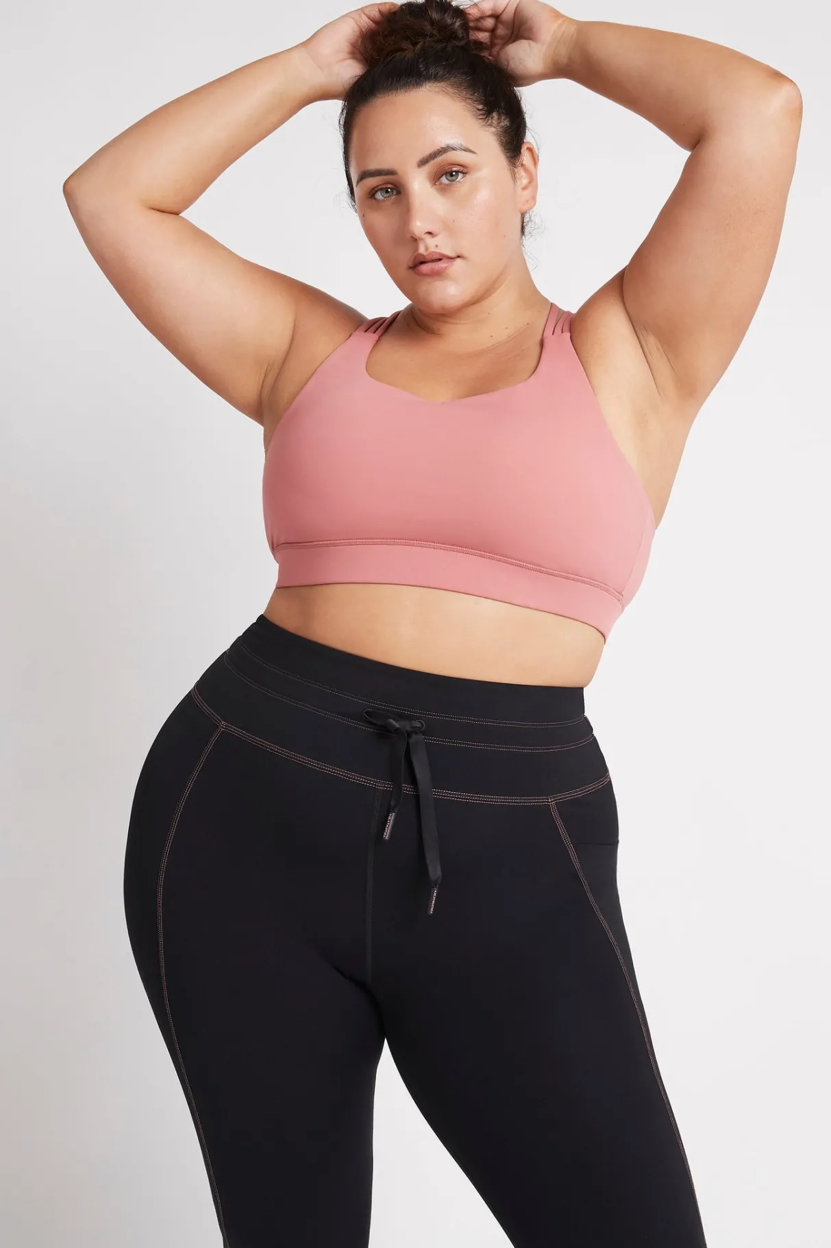 cross_back_sports_bra__11.webp Clearance Aje ATHLETICA Cross Back Sports Bra 323 Rose Pink/Rose Quartz