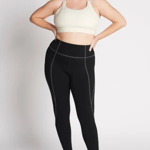 Online Aje ATHLETICA Cross Back Sports Bra 323 Light Ivory/Gold