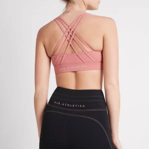 Clearance Aje ATHLETICA Cross Back Sports Bra 323 Rose Pink/Rose Quartz