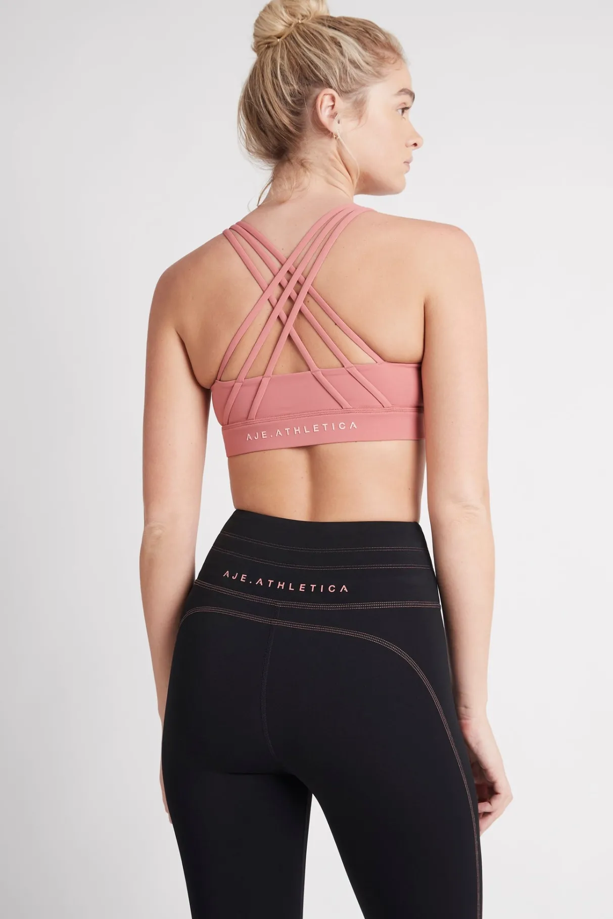 cross_back_sports_bra__3.webp Clearance Aje ATHLETICA Cross Back Sports Bra 323 Rose Pink/Rose Quartz