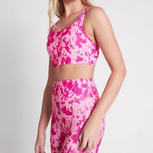 Online Aje ATHLETICA Cross Back Sports Bra 323 Painterly Pink