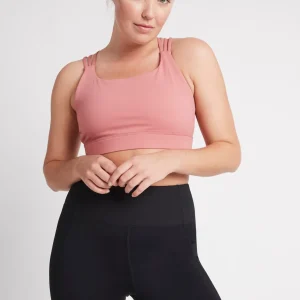 Clearance Aje ATHLETICA Cross Back Sports Bra 323 Rose Pink/Rose Quartz