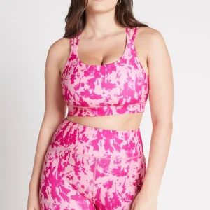 Online Aje ATHLETICA Cross Back Sports Bra 323 Painterly Pink