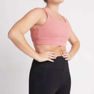 Clearance Aje ATHLETICA Cross Back Sports Bra 323 Rose Pink/Rose Quartz