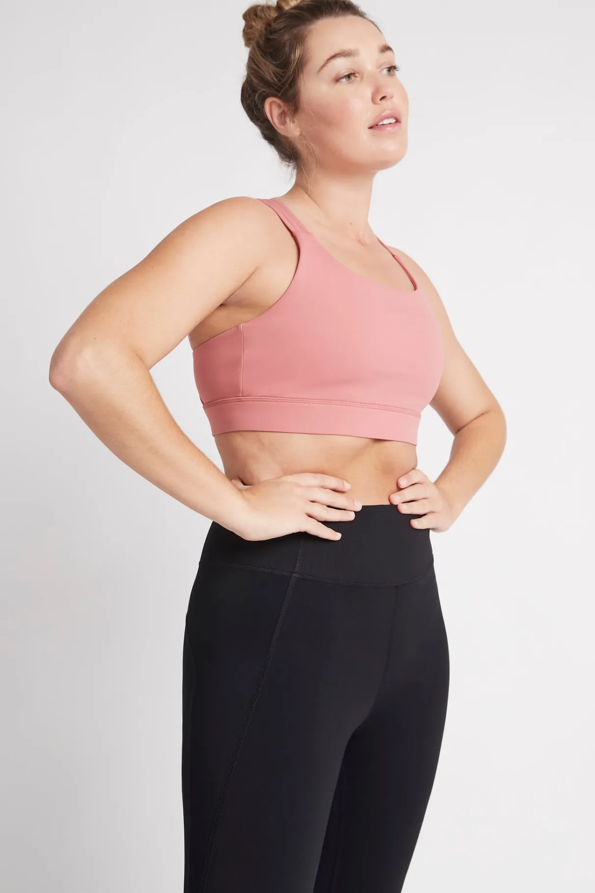 cross_back_sports_bra__8.webp Clearance Aje ATHLETICA Cross Back Sports Bra 323 Rose Pink/Rose Quartz