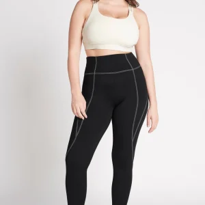 Online Aje ATHLETICA Cross Back Sports Bra 323 Light Ivory/Gold