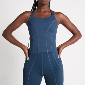 Discount Aje ATHLETICA Cross Back Tank 123 Midnight Blue