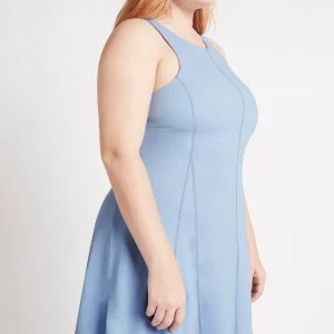 Sale Aje ATHLETICA Cross Back Tennis Mini Dress 805 Steel Blue/Midnight Blue