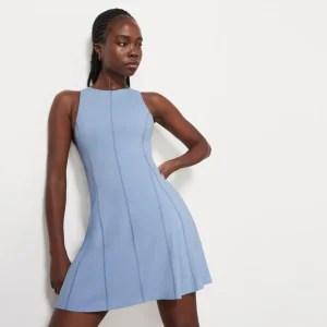 Sale Aje ATHLETICA Cross Back Tennis Mini Dress 805 Steel Blue/Midnight Blue