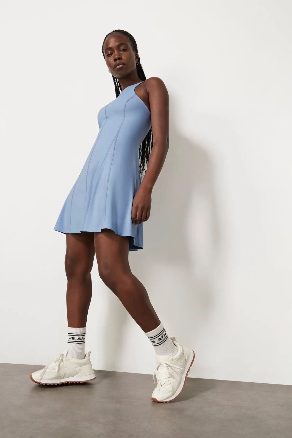 cross_back_tennis_mini_dress__5.webp Sale Aje ATHLETICA Cross Back Tennis Mini Dress 805 Steel Blue/Midnight Blue