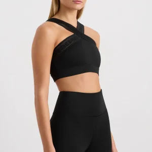 Outlet Aje ATHLETICA Cross Neck Sports Crop 384 Black
