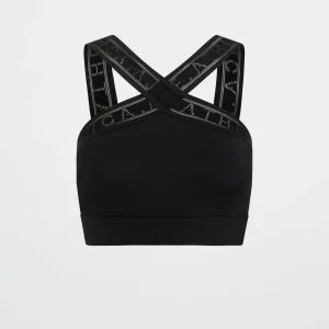 Outlet Aje ATHLETICA Cross Neck Sports Crop 384 Black