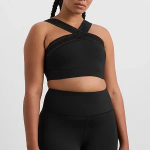 Outlet Aje ATHLETICA Cross Neck Sports Crop 384 Black