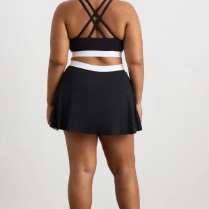 Discount Aje ATHLETICA Cross Over Tennis Skirt 639 Black/White