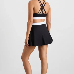Discount Aje ATHLETICA Cross Over Tennis Skirt 639 Black/White