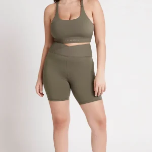 Flash Sale Aje ATHLETICA Crossover Mid Length Bike Short 614 Forest Green