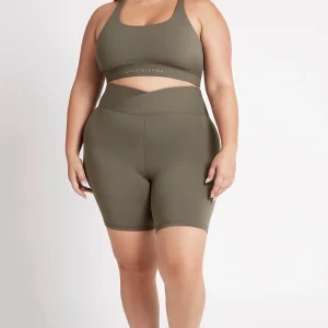 Flash Sale Aje ATHLETICA Crossover Mid Length Bike Short 614 Forest Green