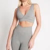 Cheap Aje ATHLETICA Crossover Sports Bra 317 Grey Marle