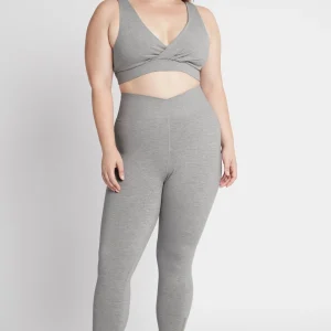 Cheap Aje ATHLETICA Crossover Sports Bra 317 Grey Marle