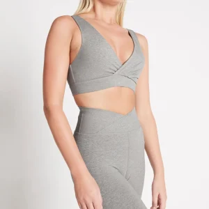 Cheap Aje ATHLETICA Crossover Sports Bra 317 Grey Marle