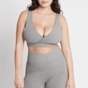 Cheap Aje ATHLETICA Crossover Sports Bra 317 Grey Marle