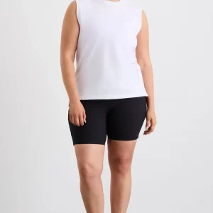 Online Aje ATHLETICA Cursive Logo Longline Tank 101 White Ultra Violet