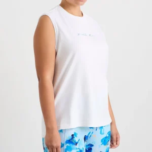 Sale Aje ATHLETICA Cursive Logo Tank 101 White/Multi