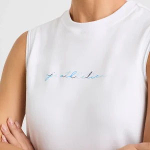 Sale Aje ATHLETICA Cursive Logo Tank 101 White/Multi