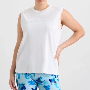 Sale Aje ATHLETICA Cursive Logo Tank 101 White/Multi