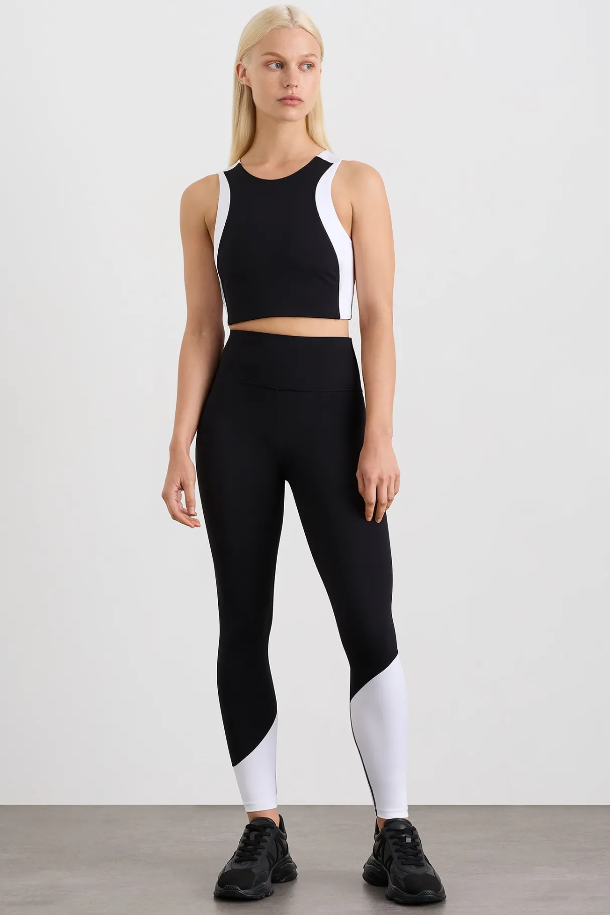 curved_panel_full_length_legging__0.webp Discount Aje ATHLETICA Curved Panel Full Length Legging 226 White/Black