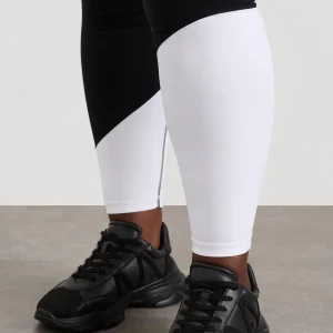Discount Aje ATHLETICA Curved Panel Full Length Legging 226 White/Black