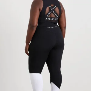 Discount Aje ATHLETICA Curved Panel Full Length Legging 226 White/Black