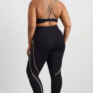Cheap Aje ATHLETICA Curved Seam 7/8 Legging 241 Black Soft Khaki