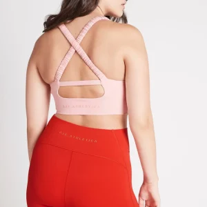 Store Aje ATHLETICA Cut Out Cross Back Sports Bra 314 Rose Quartz