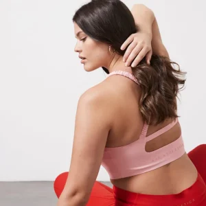 Store Aje ATHLETICA Cut Out Cross Back Sports Bra 314 Rose Quartz