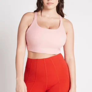 Store Aje ATHLETICA Cut Out Cross Back Sports Bra 314 Rose Quartz