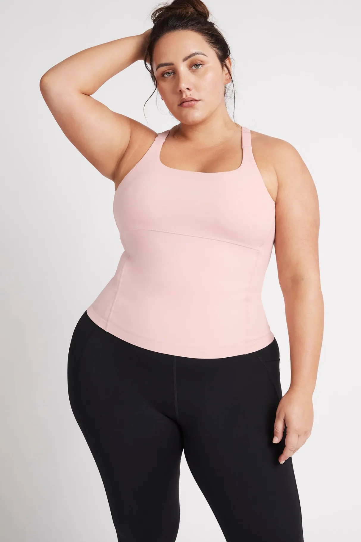 cut_out_cross_back_tank_top__11.webp Store Aje ATHLETICA Cut Out Cross Back Tank Top 125 Rose Quartz/Rose Pink