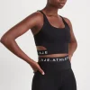 Sale Aje ATHLETICA Cut Out Elastic Sports Bra 337 Black/White