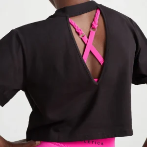 Store Aje ATHLETICA Cutout Crop Tee 105 Black/Multi
