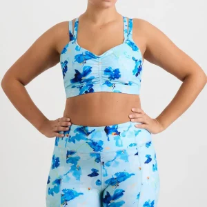 Clearance Aje ATHLETICA Double Layer Crossback Bra 350 Expressive Floral