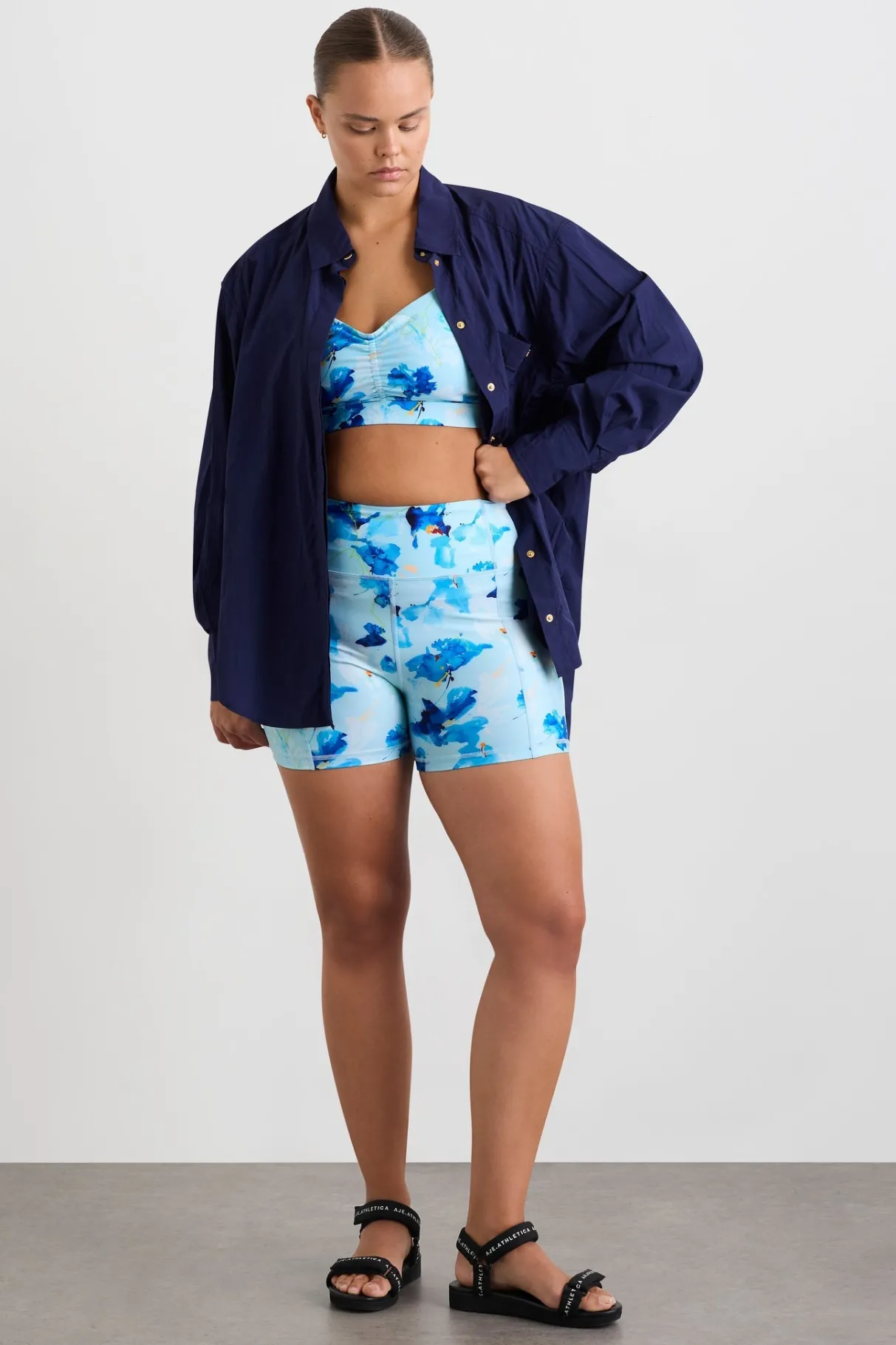 double_layer_crossback_bra__16.webp Clearance Aje ATHLETICA Double Layer Crossback Bra 350 Expressive Floral
