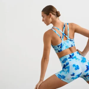 Clearance Aje ATHLETICA Double Layer Crossback Bra 350 Expressive Floral