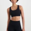 Cheap Aje ATHLETICA Double Strap Sports Bra 388 Black/White
