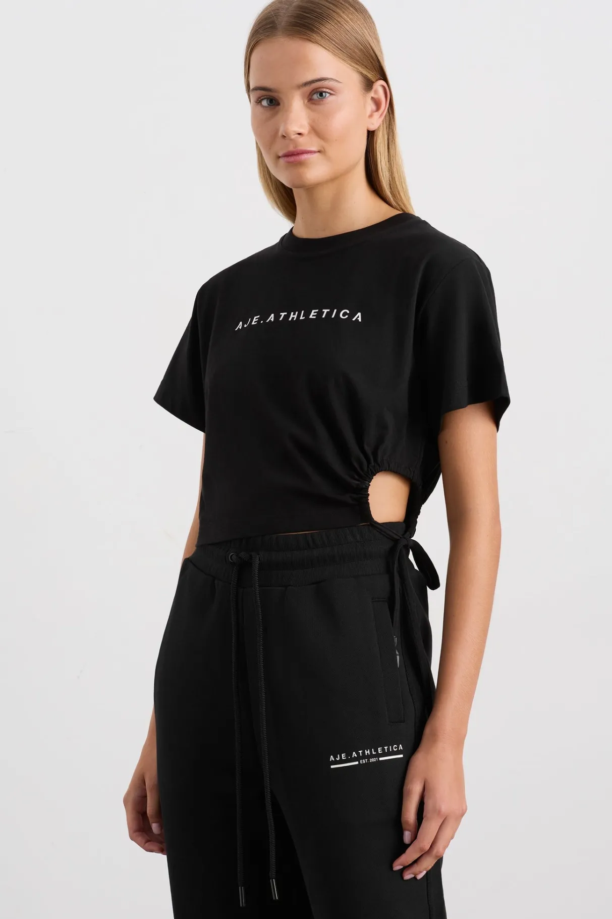 drawcord_cut_out_crop__0.webp Cheap Aje ATHLETICA Drawcord Cut Out Crop 161 Black
