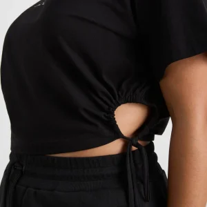 Cheap Aje ATHLETICA Drawcord Cut Out Crop 161 Black