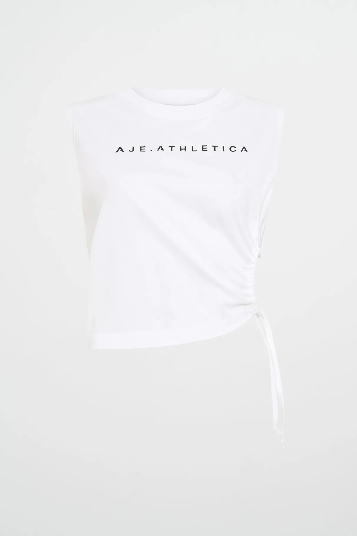 drawcord_cut_out_tank__1-1.webp Clearance Aje ATHLETICA Drawcord Cut Out Tank 158 White